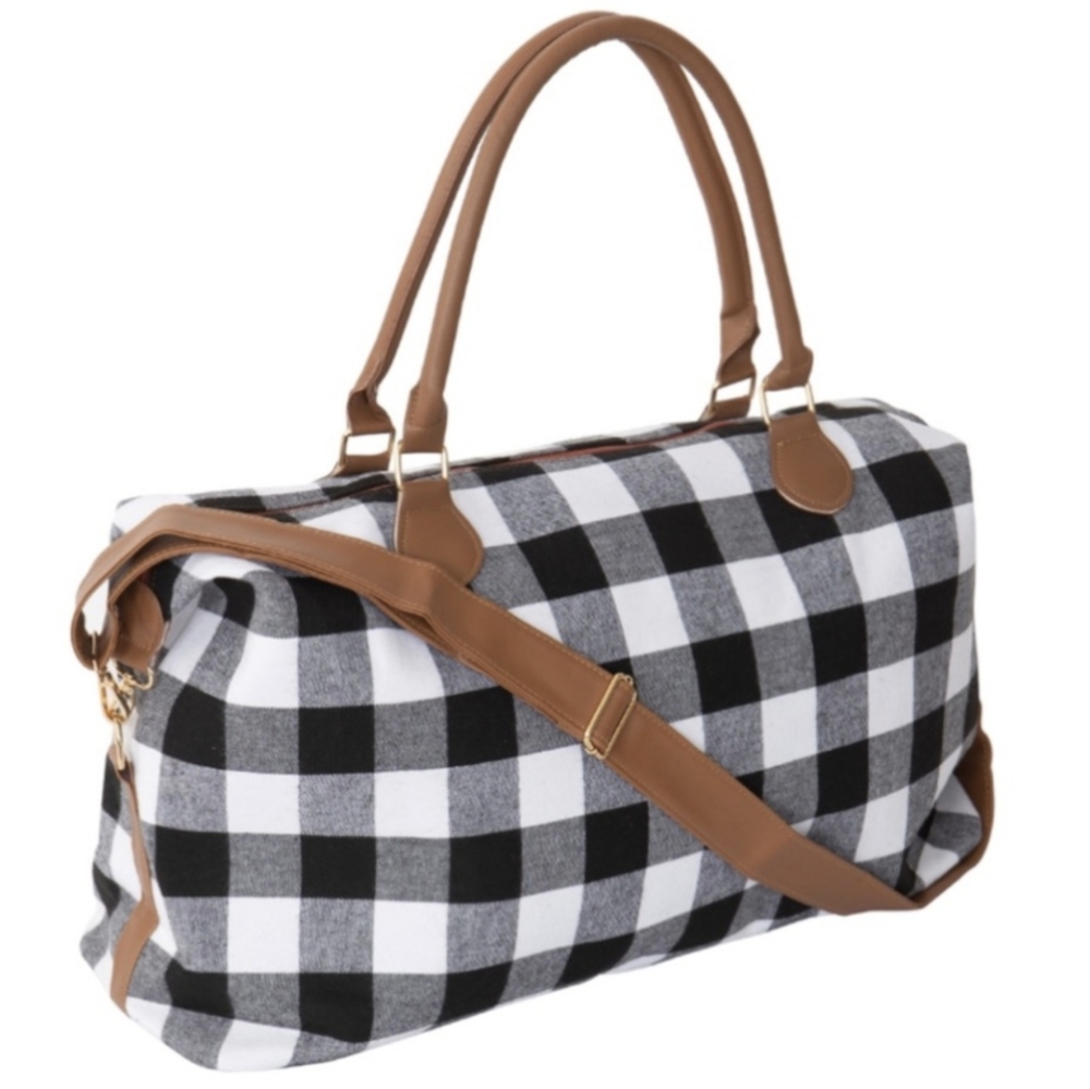 Black Buffalo Print Weekender Bag - Picture 4 of 17
